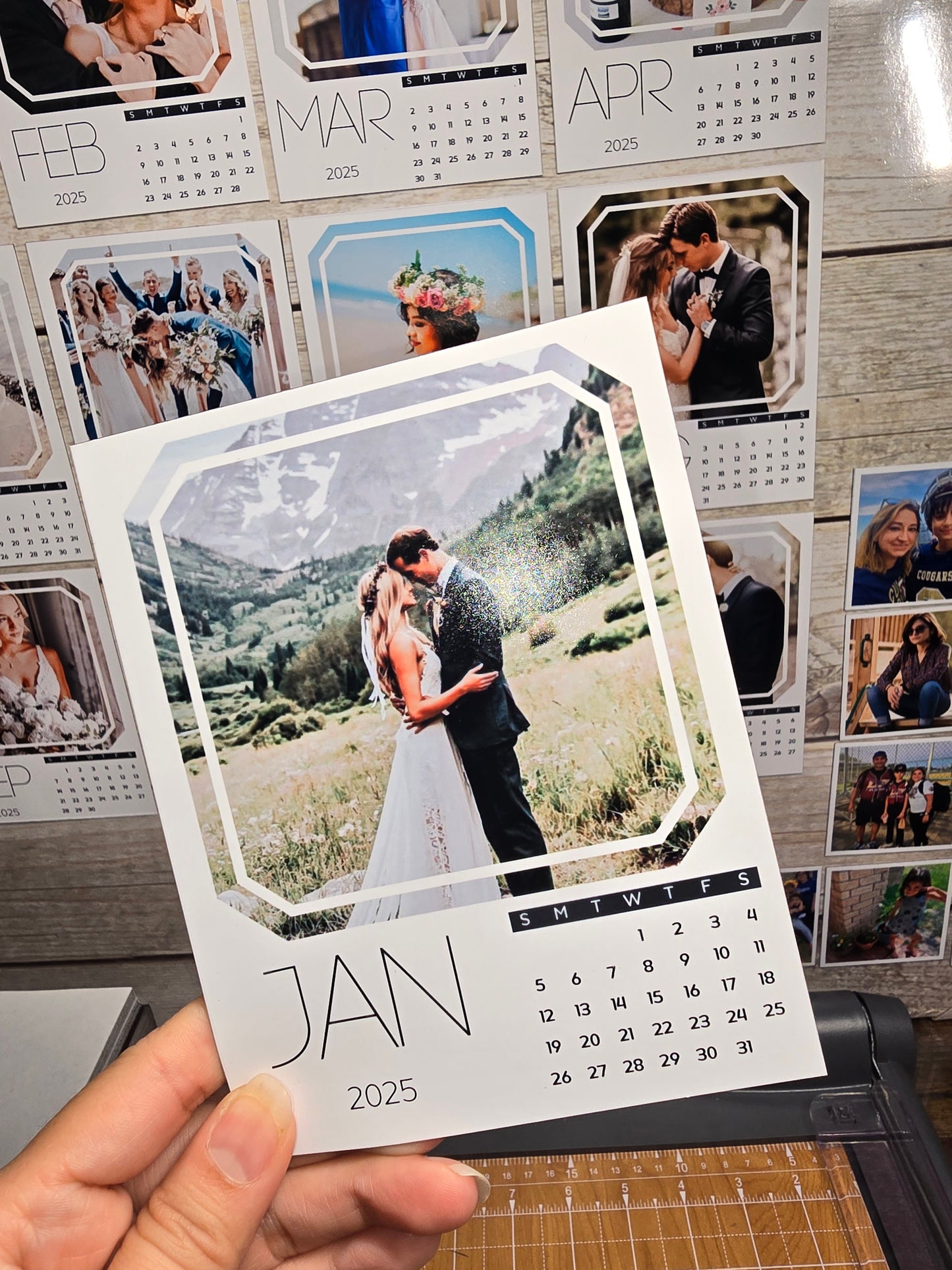 Flexible Magnetic Calendars (12 photo magnets)